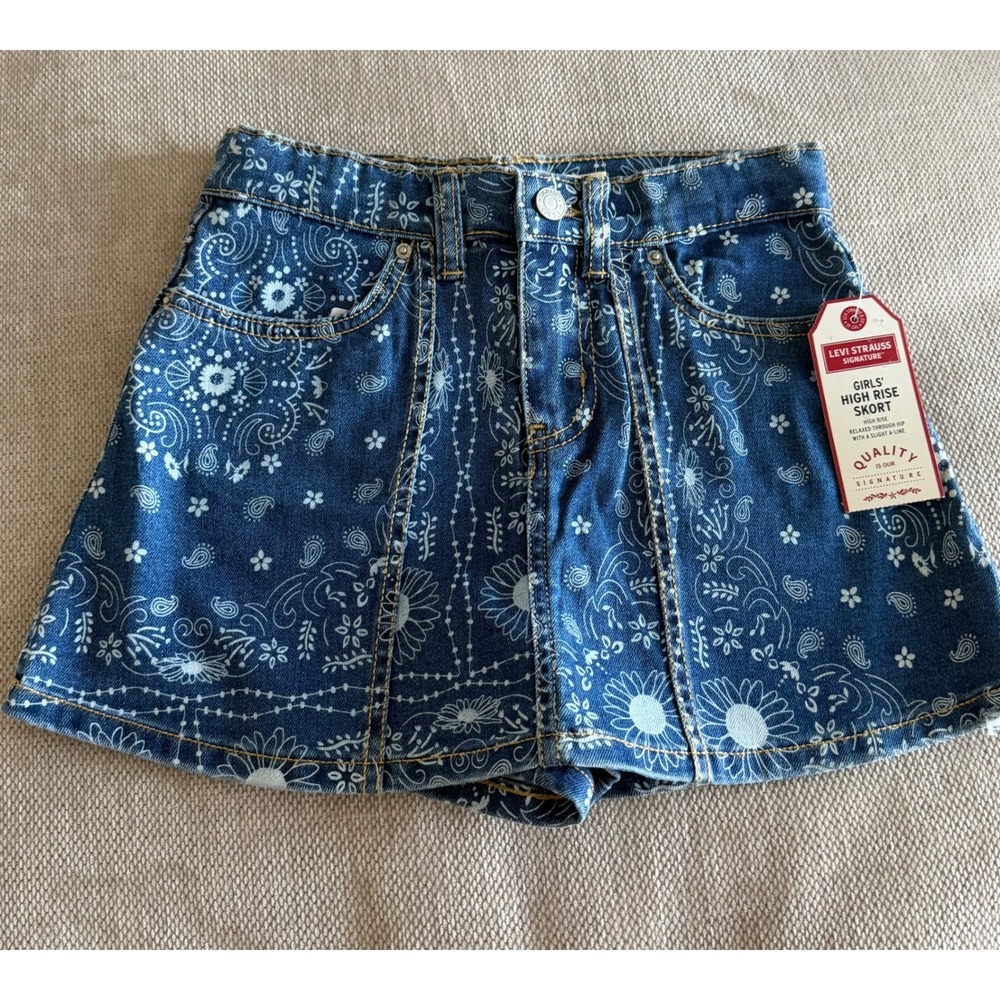 Girl denim skort size 10